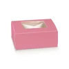 Kép 1/2 - Ablakos doboz pink kocka 100*100*40 mm