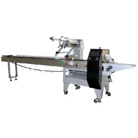 SZ-180 flowpack kis termék egyesével történő csomagolására