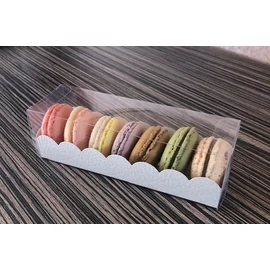 4-5 szemes fehér macaron tartó