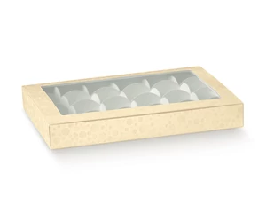 Krémszínű sütisdobozok