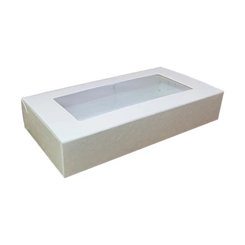 Ablakosos 8 szemes bonbonos doboz 160*80*30 mm